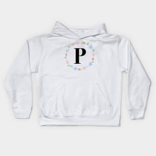 “P” initial Kids Hoodie